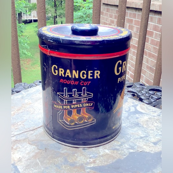 Granger Blue Pipe Collectible Tobacco Tin - Picture 2 of 3